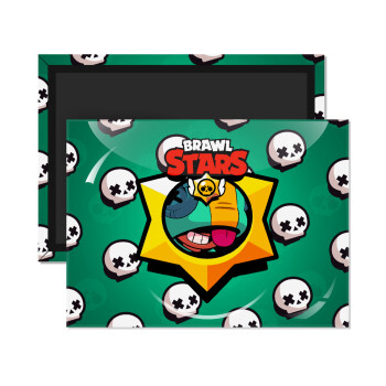 Brawl Stars Leon, Ορθογώνιο μαγνητάκι ψυγείου διάστασης 9x6cm