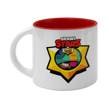 Brawl Stars Leon, Κούπα κεραμική 400ml Λευκή/Κόκκινη
