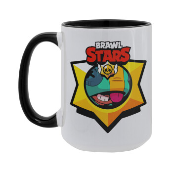 Brawl Stars Leon, Κούπα Mega 15oz, κεραμική Μαύρη, 450ml