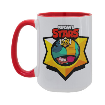 Brawl Stars Leon, Κούπα Mega 15oz, κεραμική Κόκκινη, 450ml
