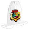 Backpack pouch GYMBAG white (28x40cm)