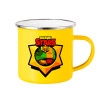 Yellow Enamel Metallic Cup 360ml