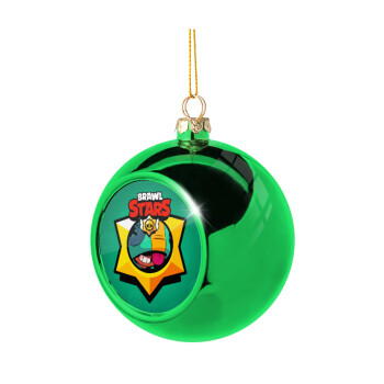 Brawl Stars Leon, Χριστουγεννιάτικη μπάλα δένδρου Πράσινη 8cm