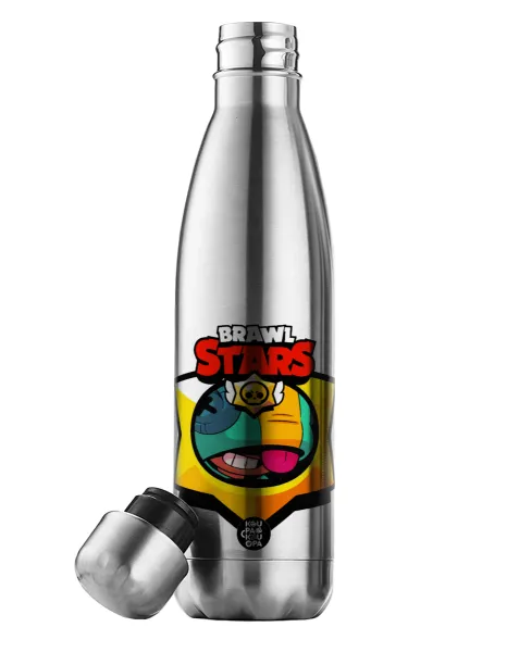Brawl Stars Leon — Inox (Stainless steel) double-walled metal mug, 500ml