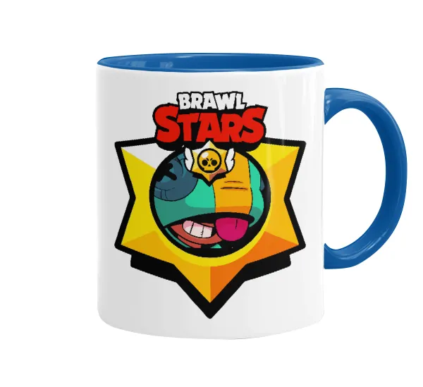 Brawl Stars Leon — Κούπα χρωματιστή μπλε, κεραμική, 330ml
