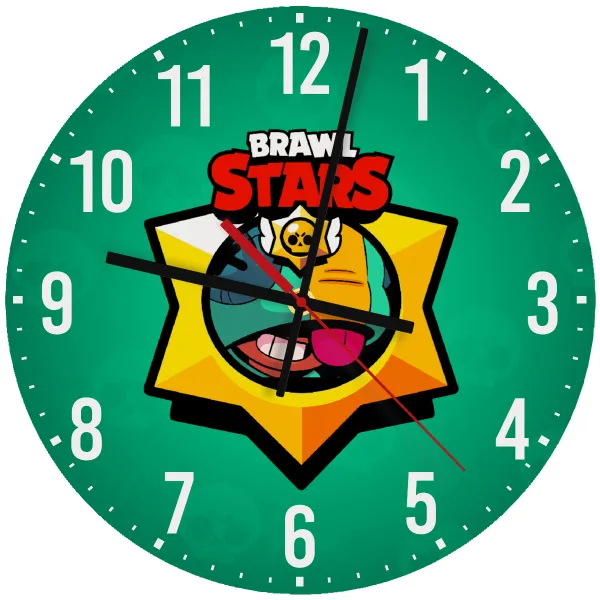 Brawl Stars Leon — Ρολόι τοίχου ξύλινο 30cm