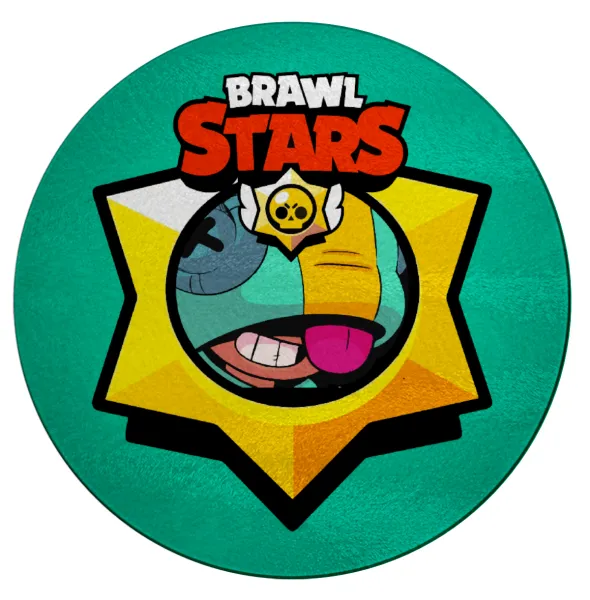 Brawl Stars Leon — Round glass cutting board (30cm)