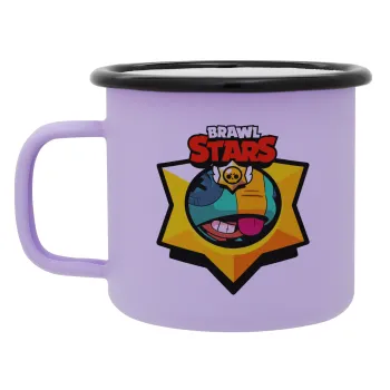 Brawl Stars Leon, Κούπα Μεταλλική εμαγιέ ΜΑΤ Light Pastel Purple 360ml