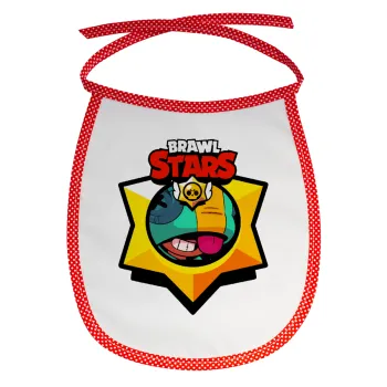 Brawl Stars Leon, Σαλιάρα μωρού αλέκιαστη με κορδόνι Κόκκινη