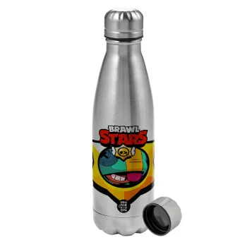 Brawl Stars Leon, Metallic water bottle, stainless steel, 750ml