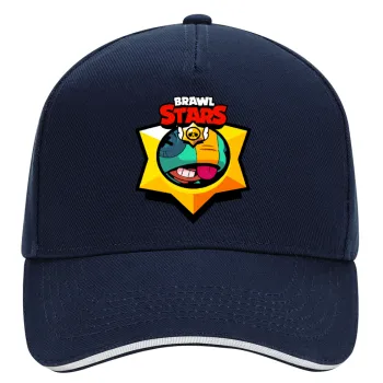 Brawl Stars Leon, DRILL Καπέλο Ενηλίκων Ultimate ΜΠΛΕ/ΛΕΥΚΟ, (100% ΒΑΜΒΑΚΕΡΟ, ΕΝΗΛΙΚΩΝ, UNISEX, ONE SIZE)