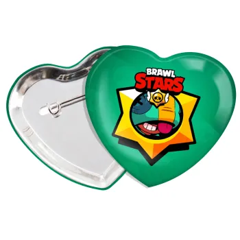 Brawl Stars Leon, Κονκάρδα παραμάνα καρδιά (57x52mm)