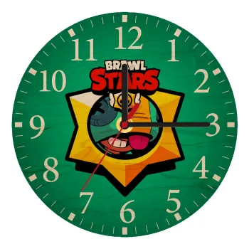 Brawl Stars Leon, Ρολόι τοίχου ξύλινο plywood (20cm)