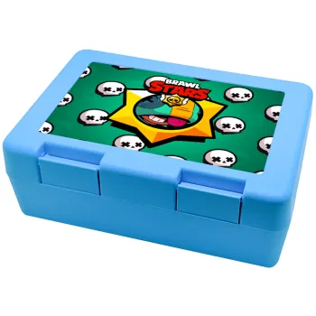Brawl Stars Leon, Παιδικό δοχείο κολατσιού ΓΑΛΑΖΙΟ 185x128x65mm (BPA free πλαστικό)