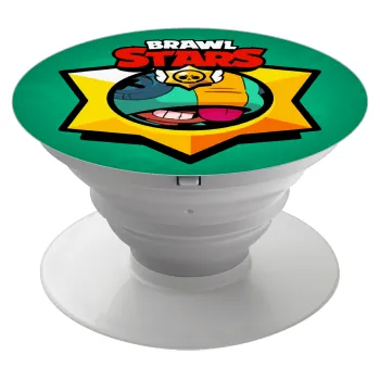 Brawl Stars Leon, Phone Holders Stand  Λευκό Βάση Στήριξης Κινητού στο Χέρι