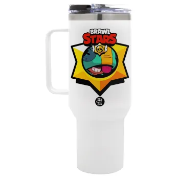 Brawl Stars Leon, Mega Tumbler με καπάκι, διπλού τοιχώματος (θερμό) 1,2L