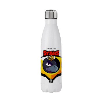 Brawl Stars Crow, Μεταλλικό παγούρι θερμός (Stainless steel), διπλού τοιχώματος, 750ml