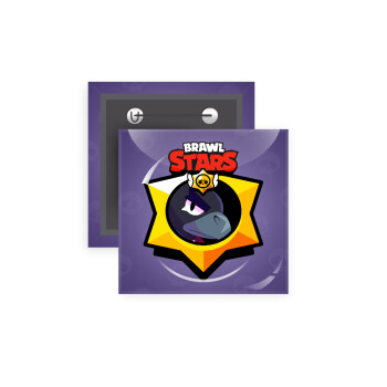 Brawl Stars Crow, Κονκάρδα παραμάνα τετράγωνη 5x5cm