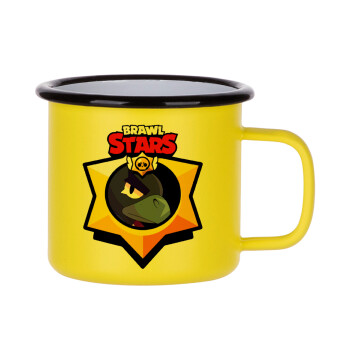 Brawl Stars Crow, Metallic enamel MATT Yellow cup 360ml