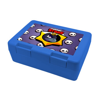 Brawl Stars Crow, Children's cookie container BLUE 185x128x65mm (BPA free plastic)