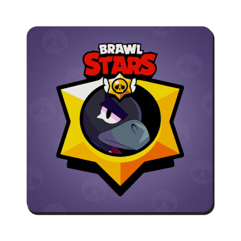 Brawl Stars Crow, Τετράγωνο μαγνητάκι ξύλινο 9x9cm