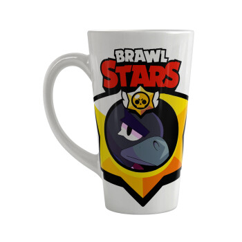 Brawl Stars Crow, Κούπα κωνική Latte Μεγάλη, κεραμική, 450ml