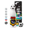 Soccer Metal mug thermos, double wall, 550ml