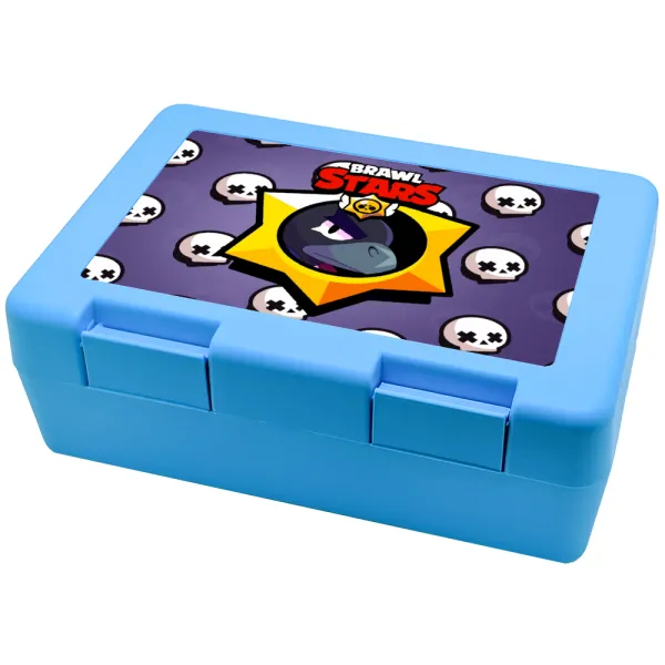 Brawl Stars Crow — Παιδικό δοχείο κολατσιού ΓΑΛΑΖΙΟ 185x128x65mm (BPA free πλαστικό)