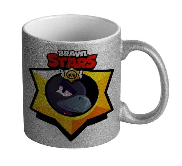 Brawl Stars Crow — Glitter Ασημένια