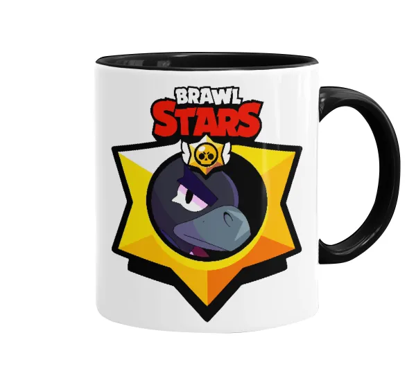 Brawl Stars Crow — Mug colored black, ceramic, 330ml