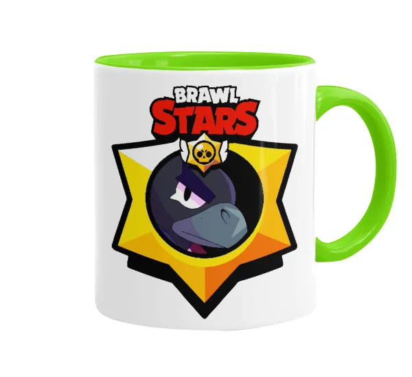 Brawl Stars Crow — Κούπα χρωματιστή βεραμάν, κεραμική, 330ml