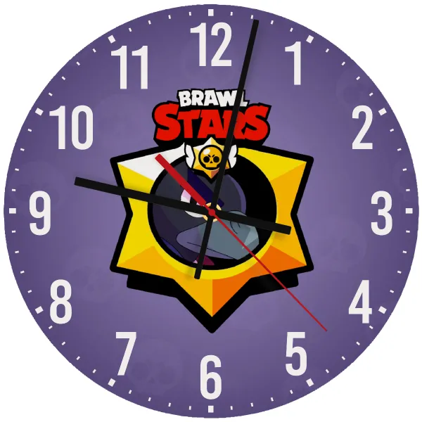 Brawl Stars Crow — Wooden wall clock (30cm)