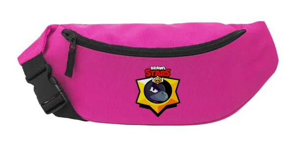 Brawl Stars Crow — Unisex waist bag (banana) in PINK color with 2 pockets