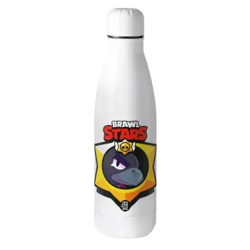 Brawl Stars Crow, Μεταλλικό παγούρι θερμός (Stainless steel), 500ml