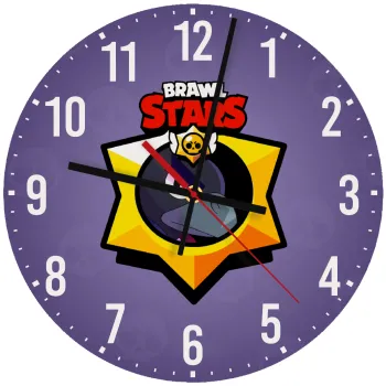Brawl Stars Crow, Ρολόι τοίχου ξύλινο (30cm)