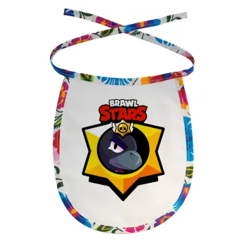 Brawl Stars Crow, Σαλιάρα μωρού αλέκιαστη με κορδόνι Χρωματιστή