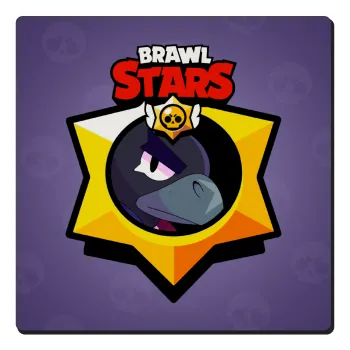 Brawl Stars Crow, Τετράγωνο μαγνητάκι ξύλινο 6x6cm
