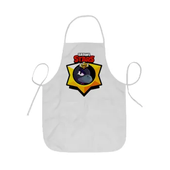 Brawl Stars Crow, Ποδιά Σεφ ολόσωμη κοντή  Παιδική (44x62cm)