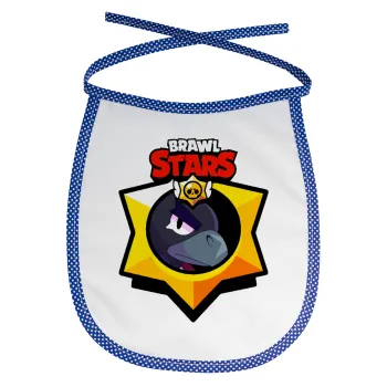 Brawl Stars Crow, Σαλιάρα μωρού αλέκιαστη με κορδόνι Μπλε