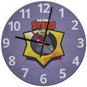 Brawl Stars Crow, Ρολόι τοίχου γυάλινο (30cm)
