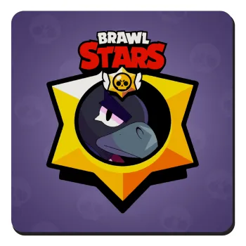 Brawl Stars Crow, Τετράγωνο μαγνητάκι ξύλινο 9x9cm