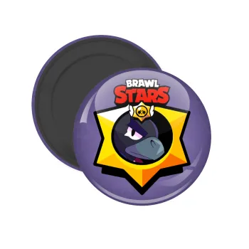 Brawl Stars Crow, Μαγνητάκι ψυγείου στρογγυλό διάστασης 5cm