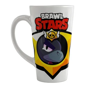 Brawl Stars Crow, Κούπα κωνική Latte Μεγάλη, κεραμική, 450ml