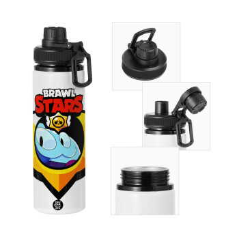 Brawl Stars Squeak, Metal water bottle with safety cap, aluminum 850ml