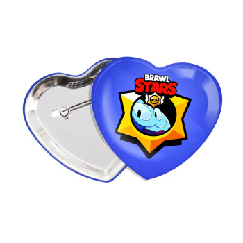 Brawl Stars Squeak, Κονκάρδα παραμάνα καρδιά (57x52mm)