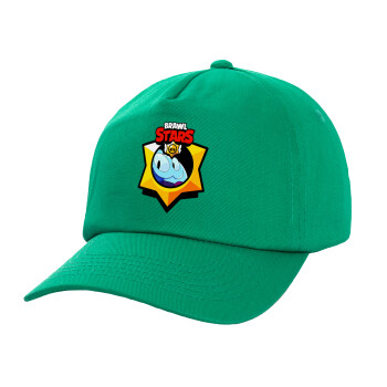 Brawl Stars Squeak, Καπέλο παιδικό Baseball, 100% Βαμβακερό, Low profile, Πράσινο