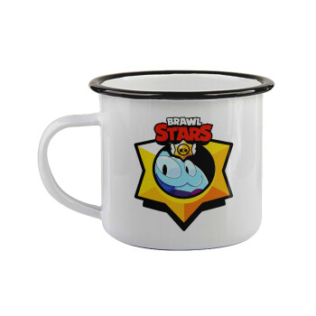 Brawl Stars Squeak, Κούπα εμαγιέ με μαύρο χείλος 360ml