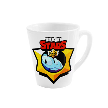 Brawl Stars Squeak, Κούπα κωνική Latte Λευκή, κεραμική, 300ml
