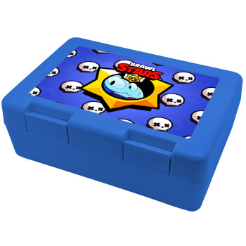 Brawl Stars Squeak, Children's cookie container BLUE 185x128x65mm (BPA free plastic)