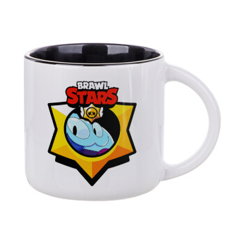 Brawl Stars Squeak, Κούπα κεραμική 400ml Λευκή/Μαύρη